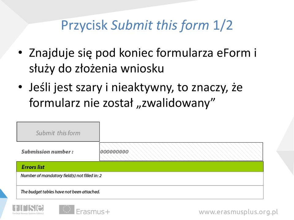 złożenia wniosku Jeśli jest szary i