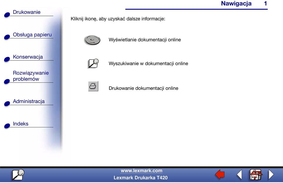 dokumentacji online Wyszukiwanie w