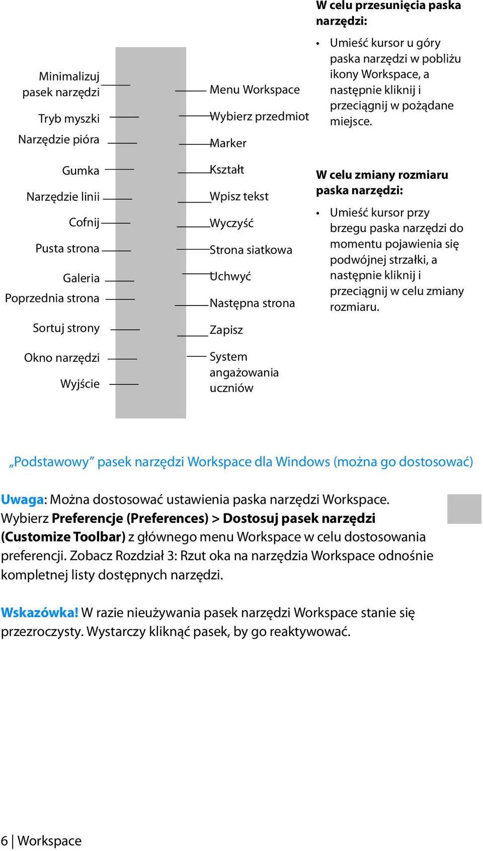 Gumka Narzędzie linii Cofnij Pusta strona Galeria Poprzednia strona Sortuj strony Okno narzędzi Wyjście Kształt Wpisz tekst Wyczyść Strona siatkowa Uchwyć Następna strona Zapisz System angażowania