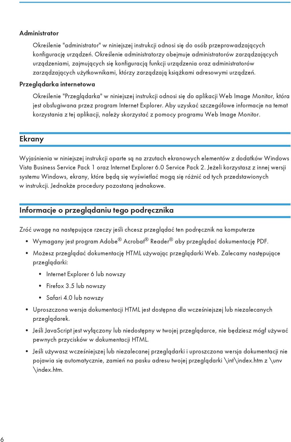 książkami adresowymi urządzeń.