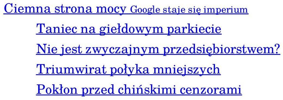 jest zwyczajnym przedsiębiorstwem?