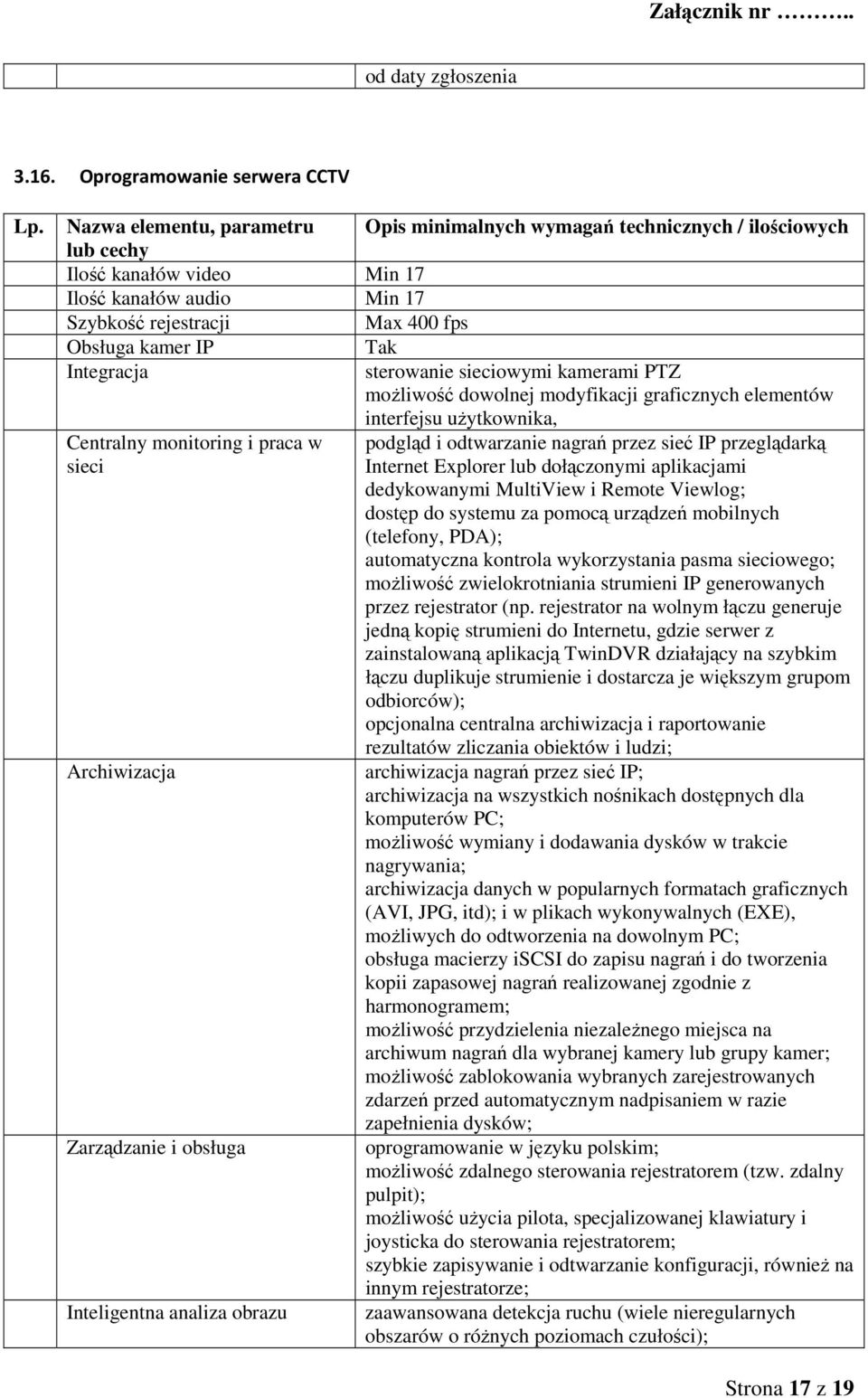 Obsługa kamer IP Integracja sterowanie sieciowymi kamerami PTZ możliwość dowolnej modyfikacji graficznych elementów interfejsu użytkownika, Centralny monitoring i praca w podgląd i odtwarzanie nagrań