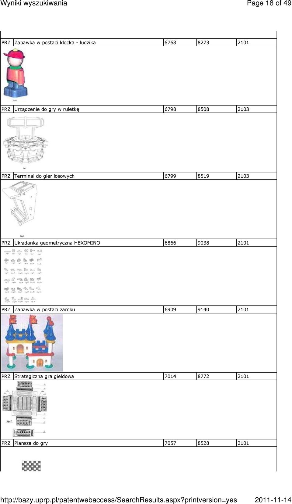 Układanka geometryczna HEXOMINO 6866 9038 2101 PRZ Zabawka w postaci zamku 6909