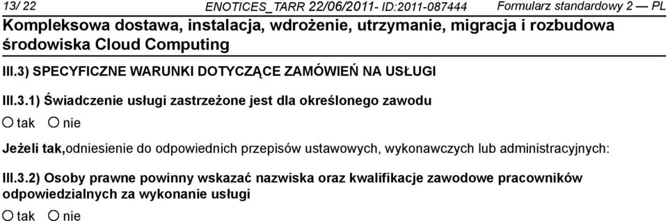 określonego zawodu Jeżeli,odsie do odpowiednich przepisów ustawowych, wykonawczych lub