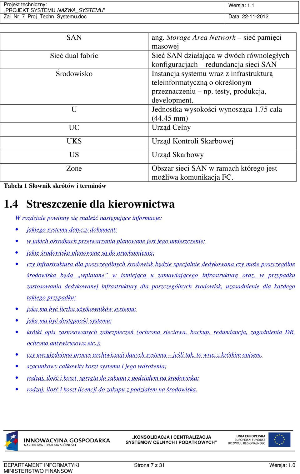 przeznaczeniu np. testy, produkcja, development. Jednostka wysokości wynosząca 1.75 cala (44.