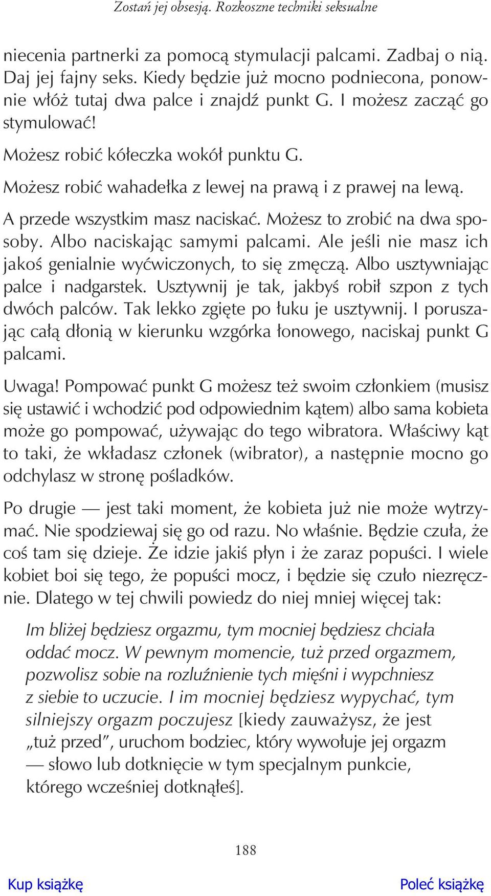 A przede wszystkim masz naciska. Mo esz to zrobi na dwa sposoby. Albo naciskaj c samymi palcami. Ale je li nie masz ich jako genialnie wy wiczonych, to si zm cz. Albo usztywniaj c palce i nadgarstek.