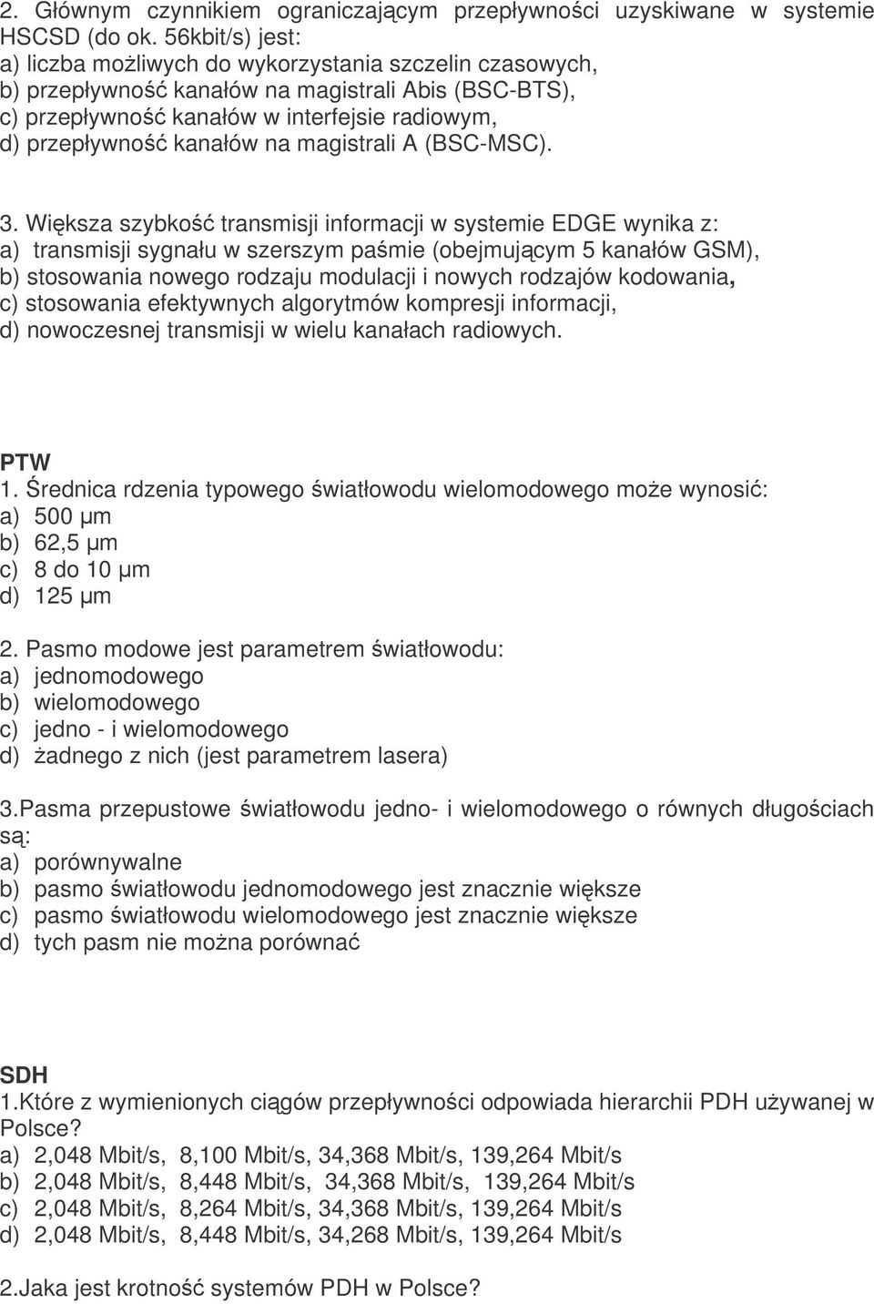 magistrali A (BSC-MSC). 3.