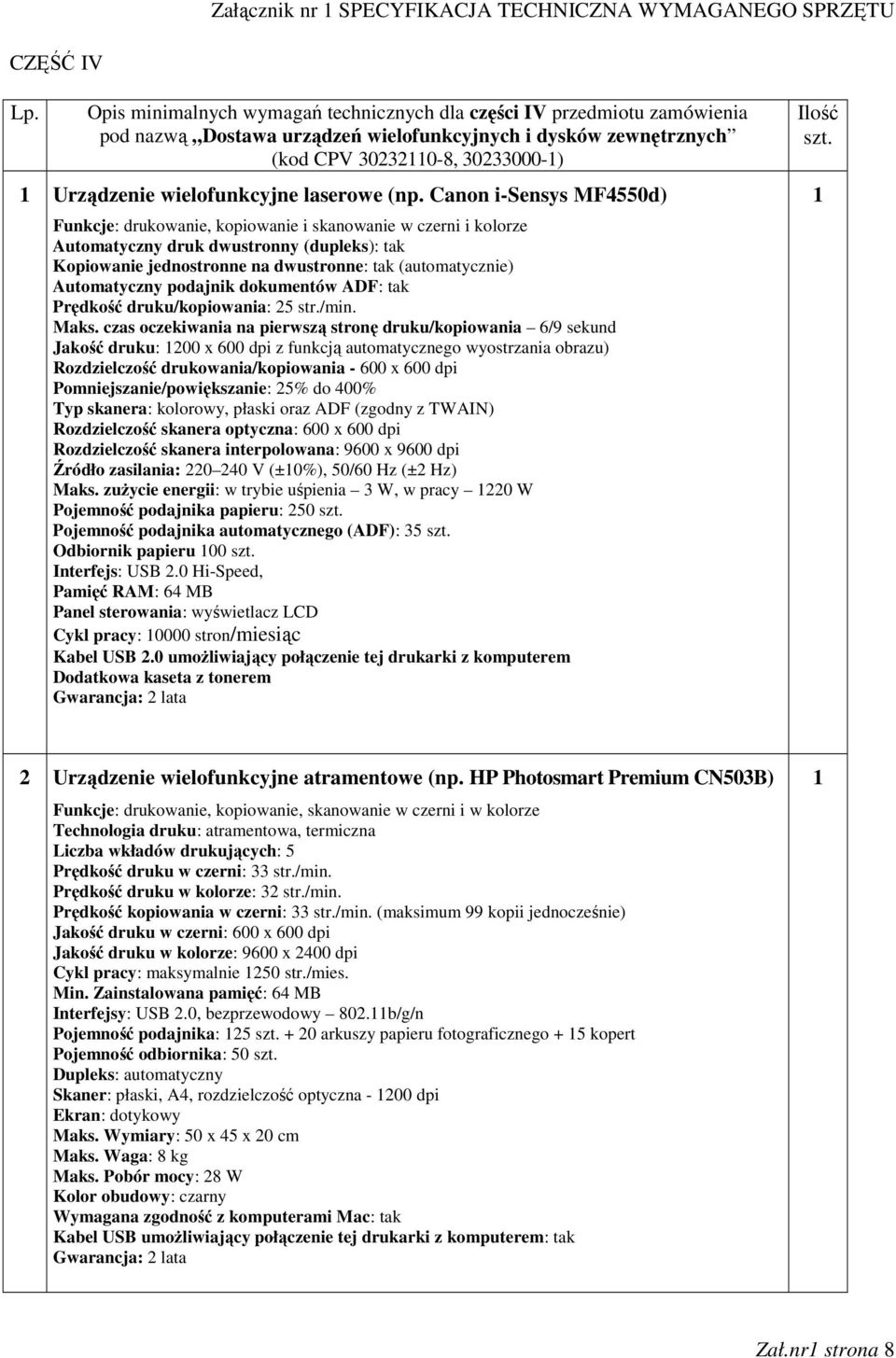 wielofunkcyjne laserowe (np.