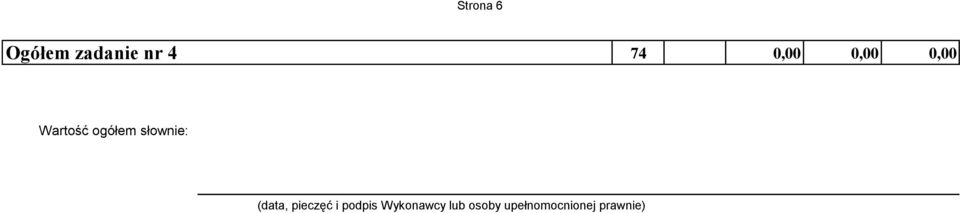 słownie: (data, pieczęć i podpis