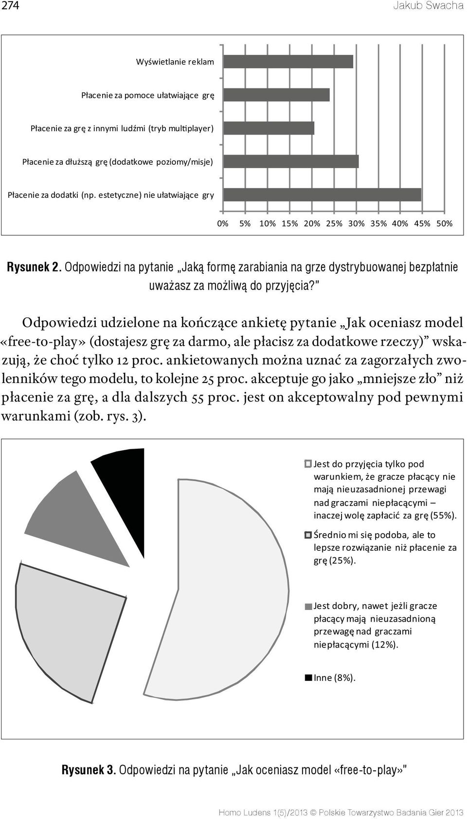 Odpowiedzi udzielone na kończące ankietę pytanie Jak oceniasz model «free-to-play» (dostajesz grę za darmo, ale płacisz za dodatkowe rzeczy) wskazują, że choć tylko 12 proc.