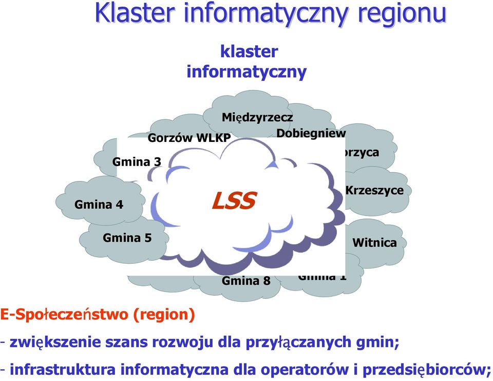 E-Społeczeństwo (region) Gmina 8 Gmina 1 Witnica - zwiększenie szans rozwoju