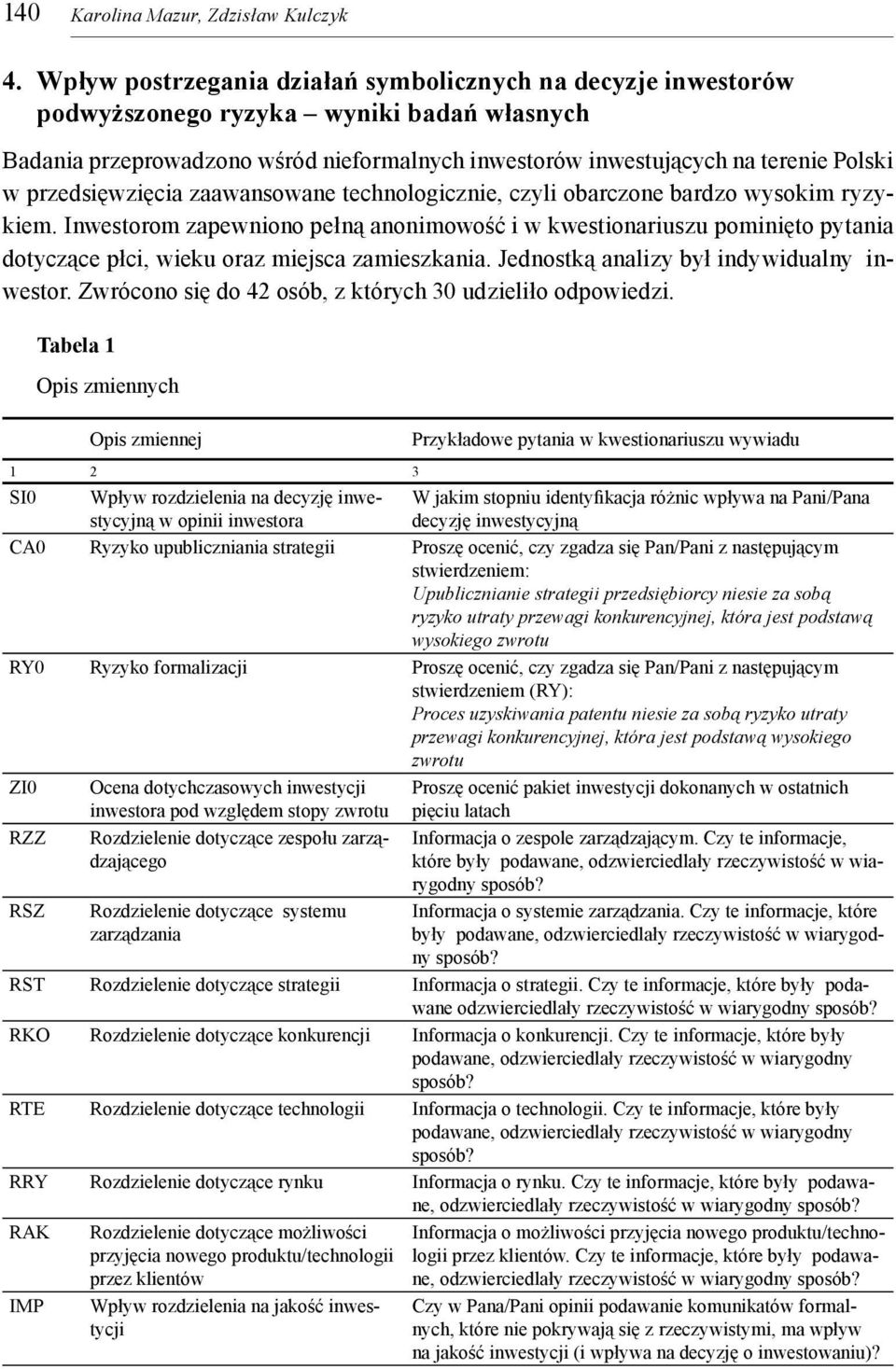 przedsięwzięcia zaawansowane technologicznie, czyli obarczone bardzo wysokim ryzykiem.