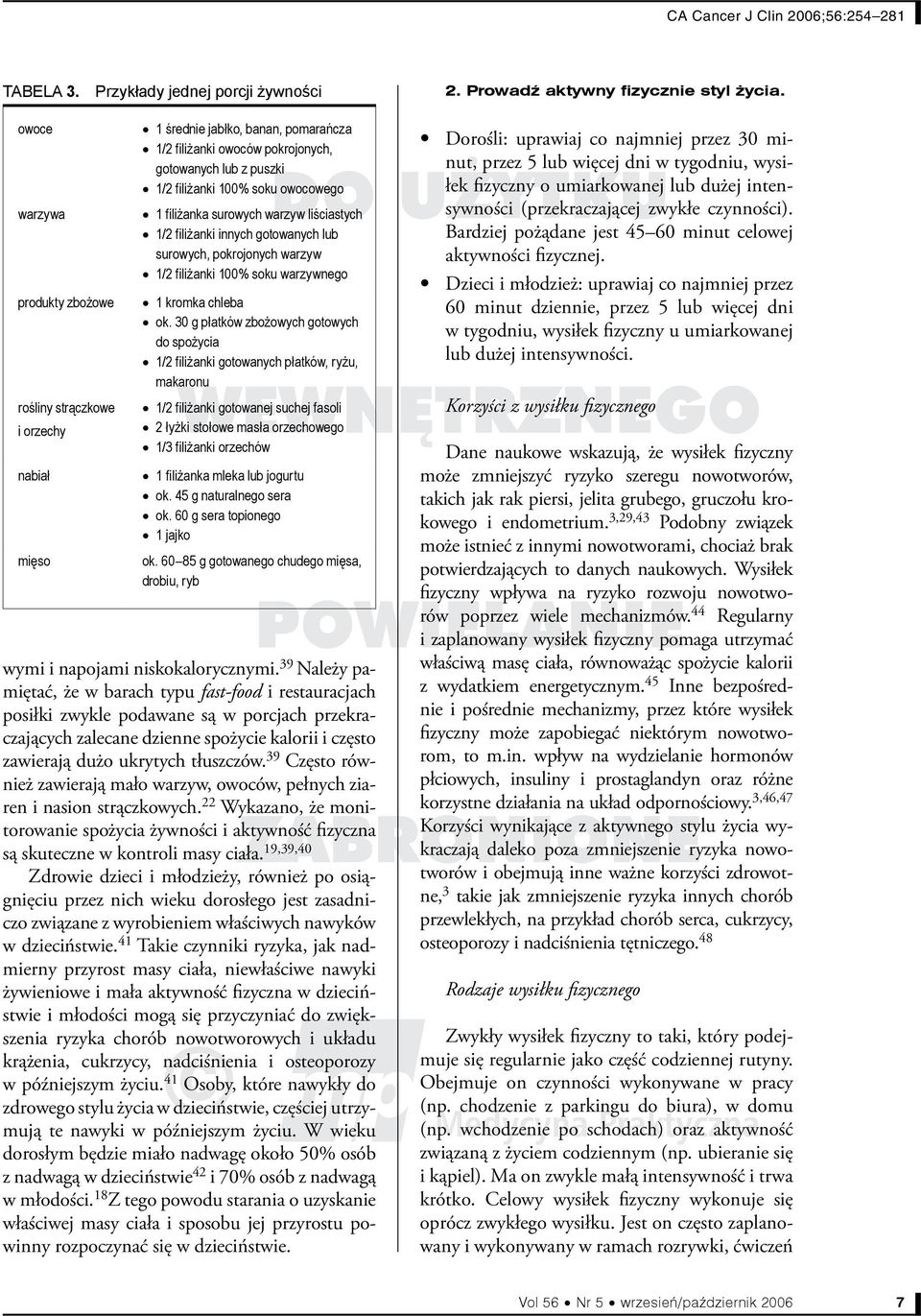 1/2 filiżanki 100% soku owocowego 1 filiżanka surowych warzyw liściastych 1/2 filiżanki innych gotowanych lub surowych, pokrojonych warzyw 1/2 filiżanki 100% soku warzywnego 1 kromka chleba ok.