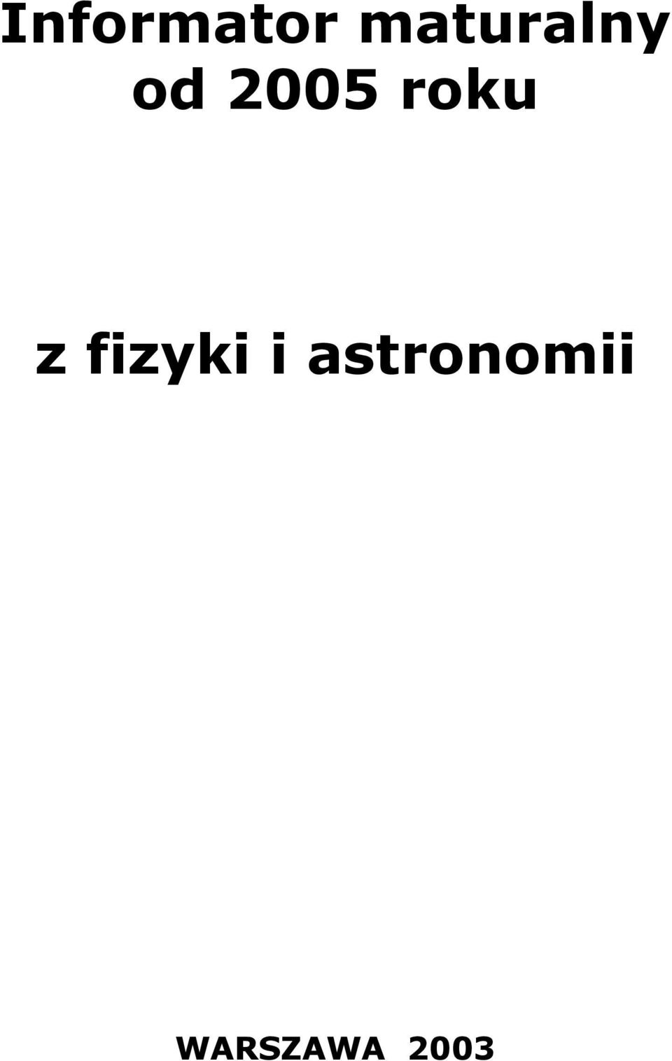 roku z fizyki i