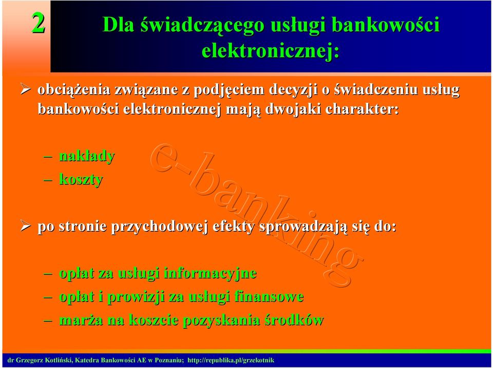 charakter: nakłady ady koszty po stronie przychodowej efekty sprowadzają się do: opłat za