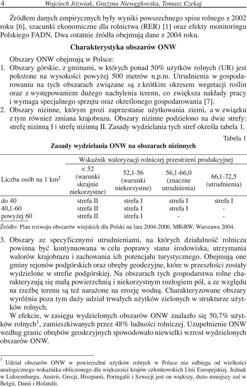 Obszary górskie, z gmi