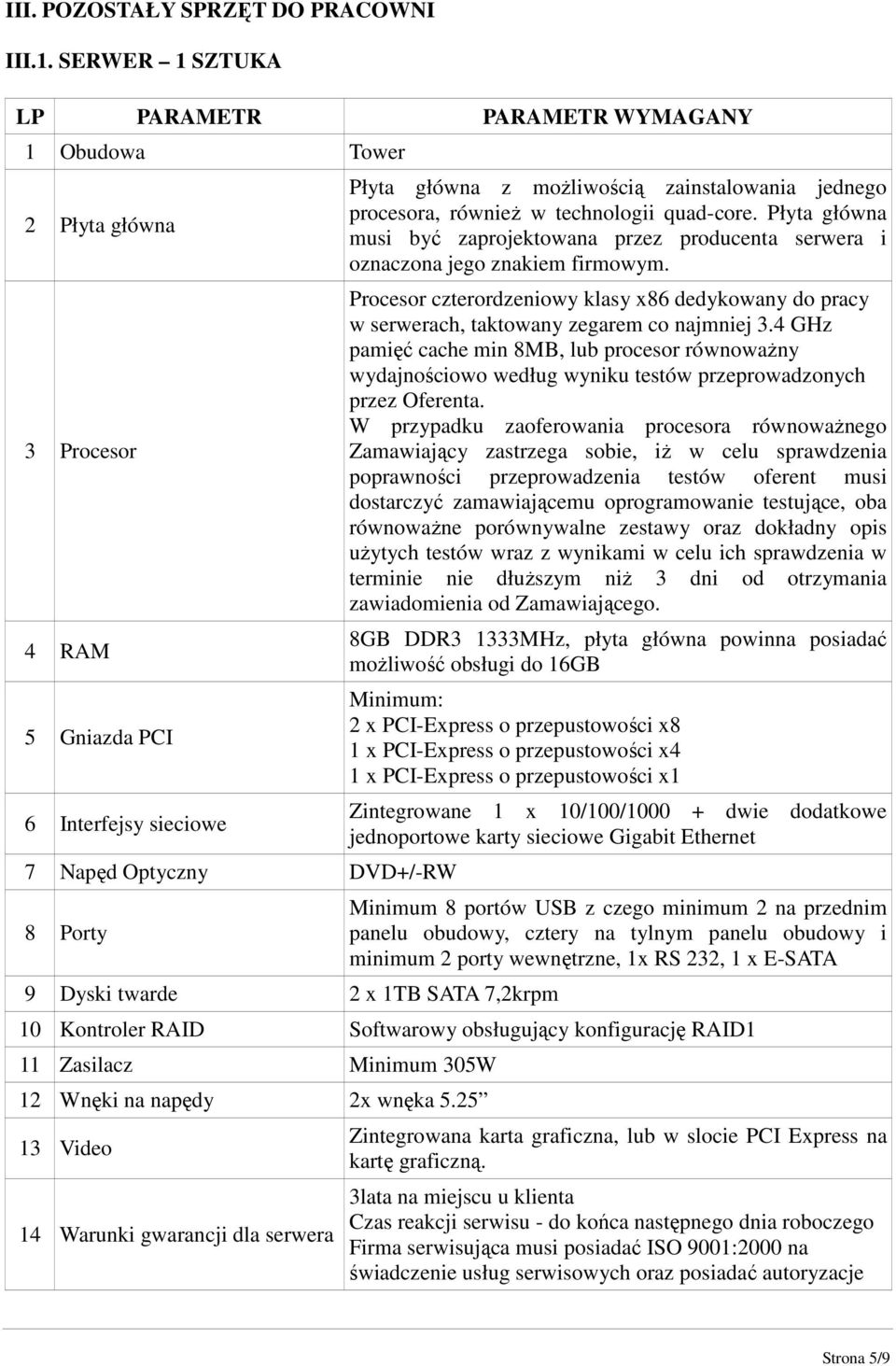 również w technologii quad-core. Płyta główna musi być zaprojektowana przez producenta serwera i oznaczona jego znakiem firmowym.