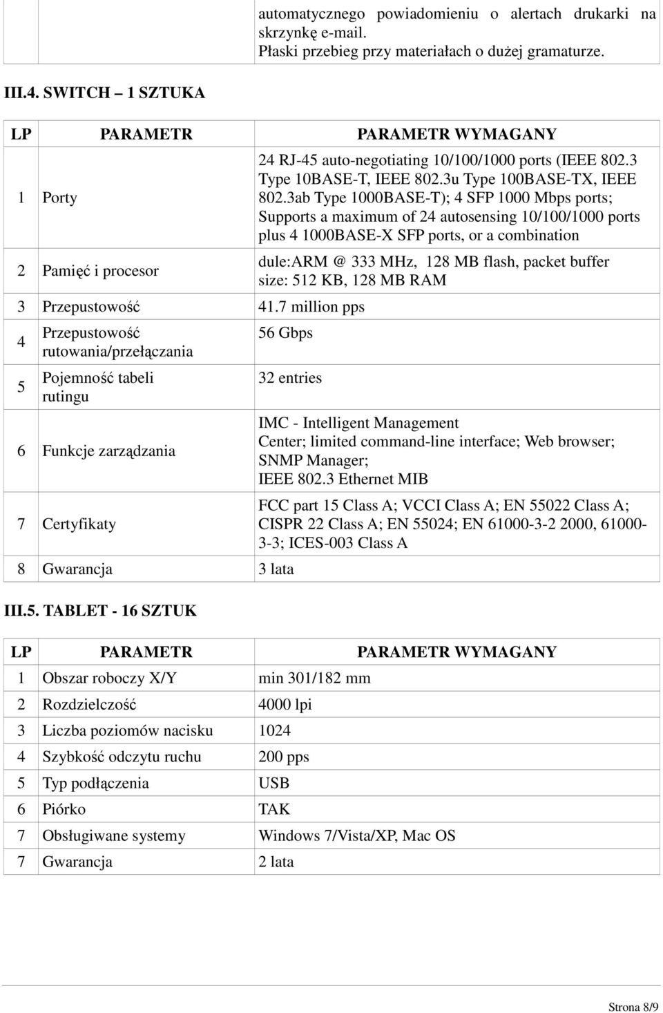 3u Type 100BASE-TX, IEEE 802.