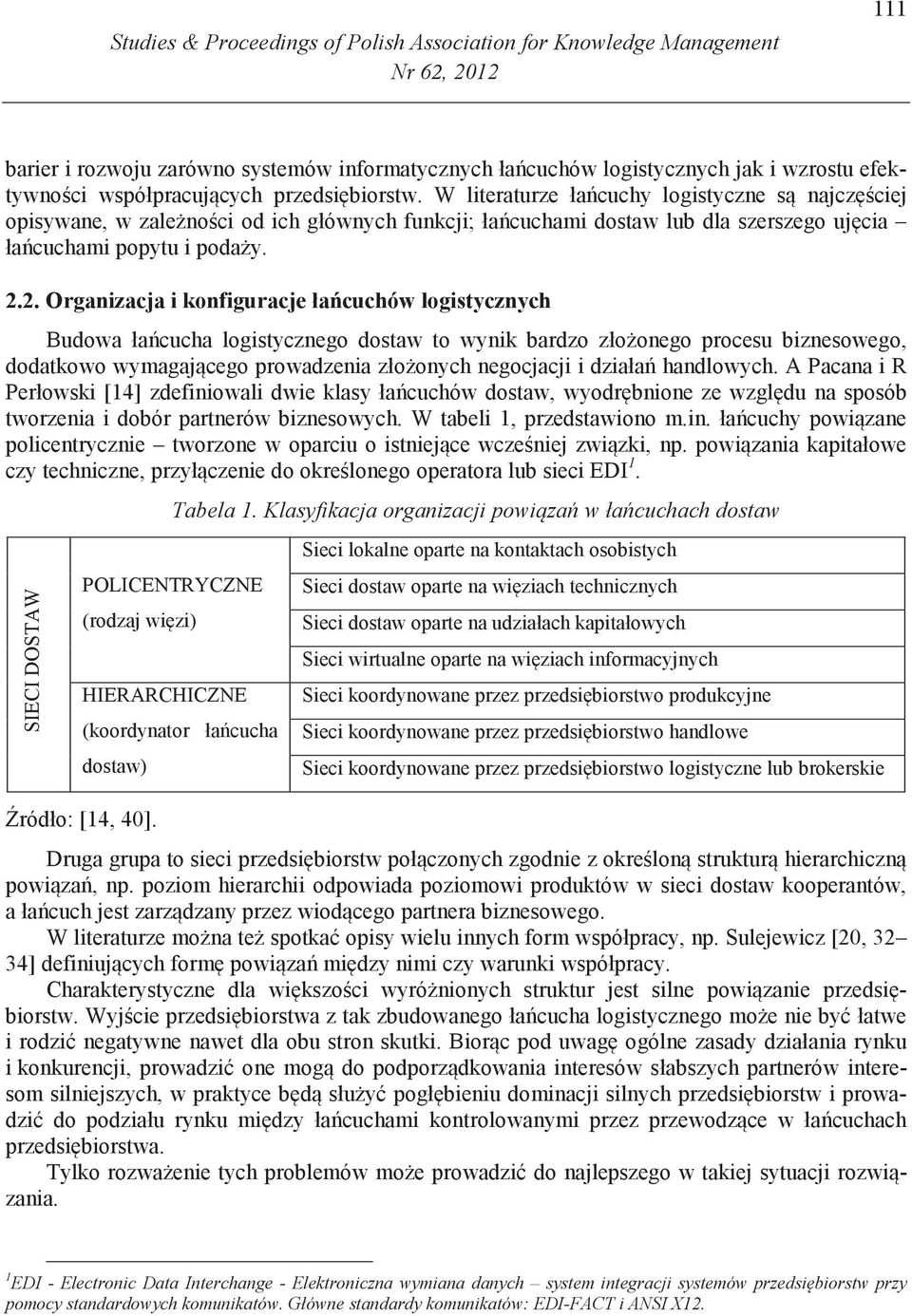 2. Organizacja i konfiguracje ła cuchów logistycznych Budowa ła cucha logistycznego dostaw to wynik bardzo zło onego procesu biznesowego, dodatkowo wymagaj cego prowadzenia zło onych negocjacji i