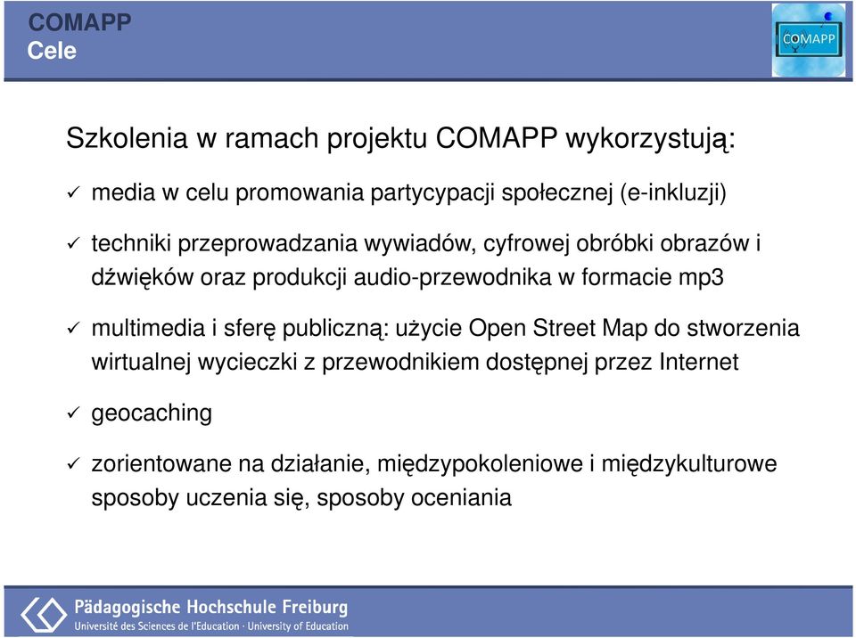 multimedia i sferę publiczną: użycie Open Street Map do stworzenia wirtualnej wycieczki z przewodnikiem dostępnej