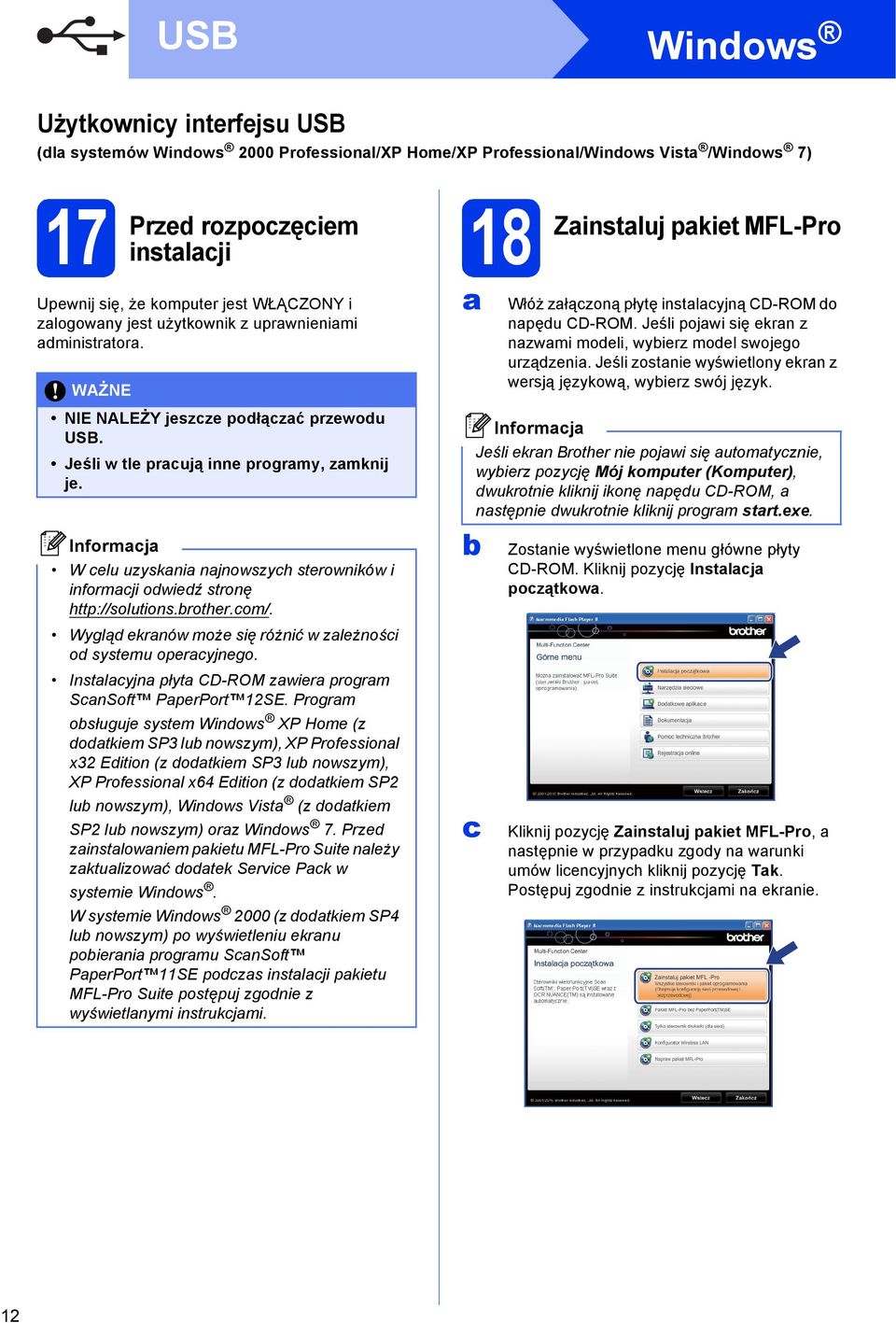 W elu uzyskni njnowszyh sterowników i informji owieź stronę http://solutions.rother.om/. Wyglą ekrnów może się różnić w zleżnośi o systemu operyjnego.