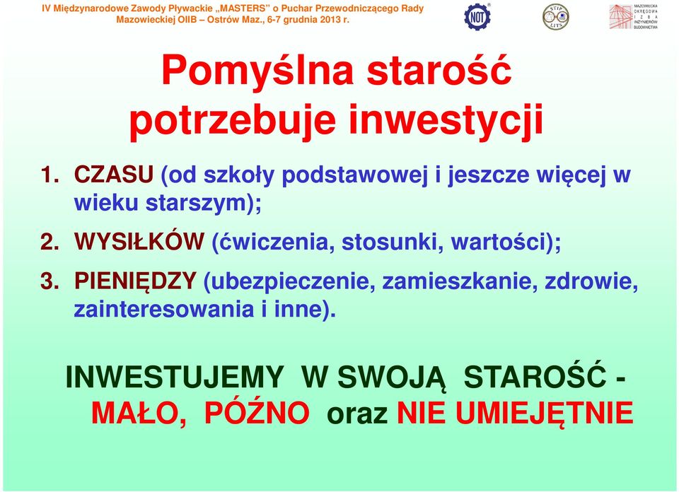 WYSIŁKÓW (ćwiczenia, stosunki, wartości); 3.