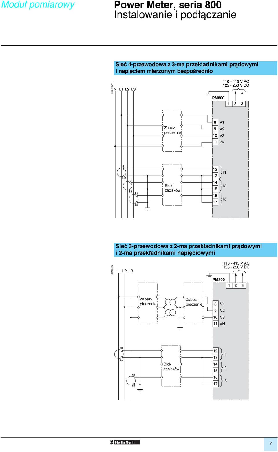 bezpoêrednio DB100576 Sieç 3-przewodowa z 2-ma przek