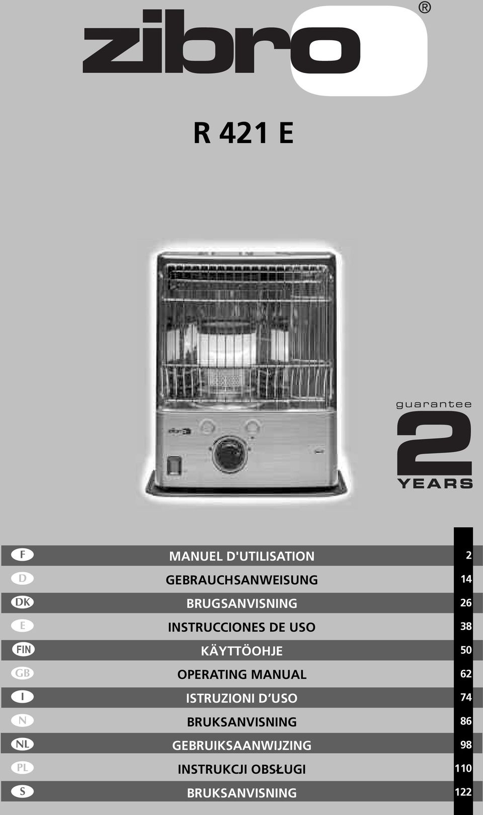 KÄYTTÖOHJE OPERATING MANUAL ISTRUZIONI D USO