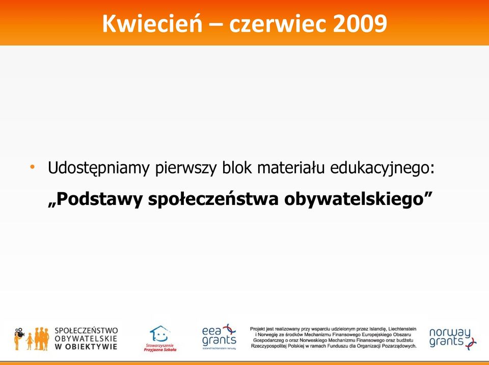 materiału edukacyjnego: