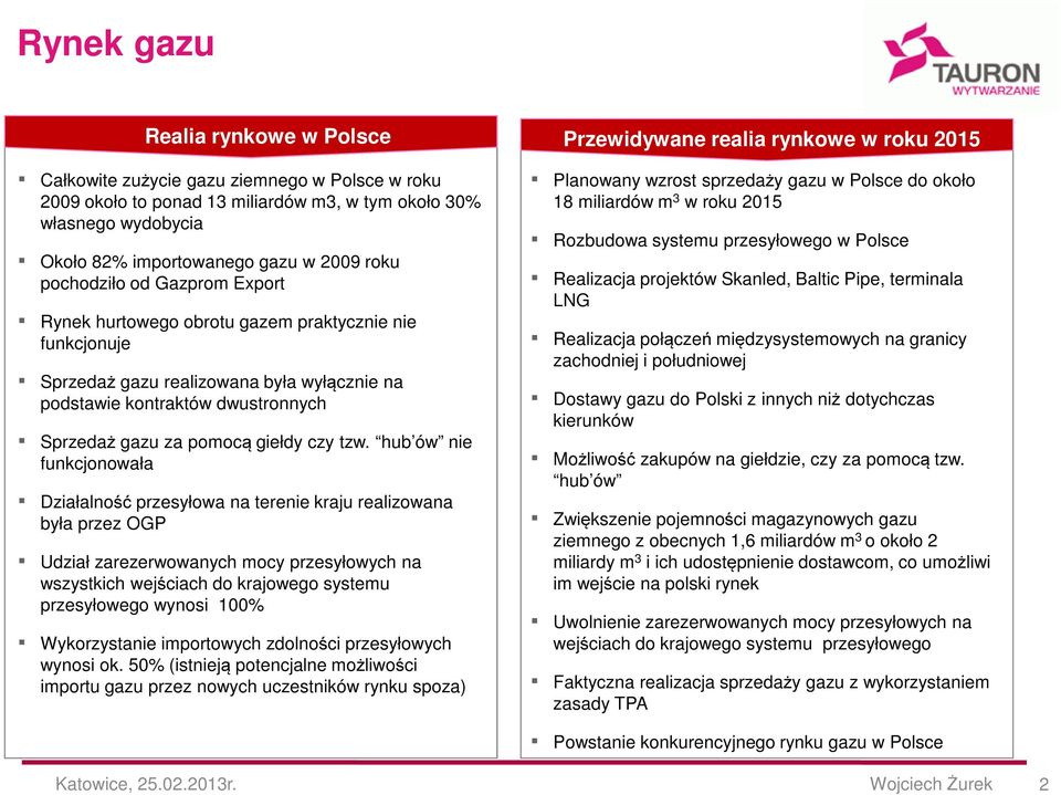 dwustronnych Sprzedaż gazu za pomocą giełdy czy tzw.