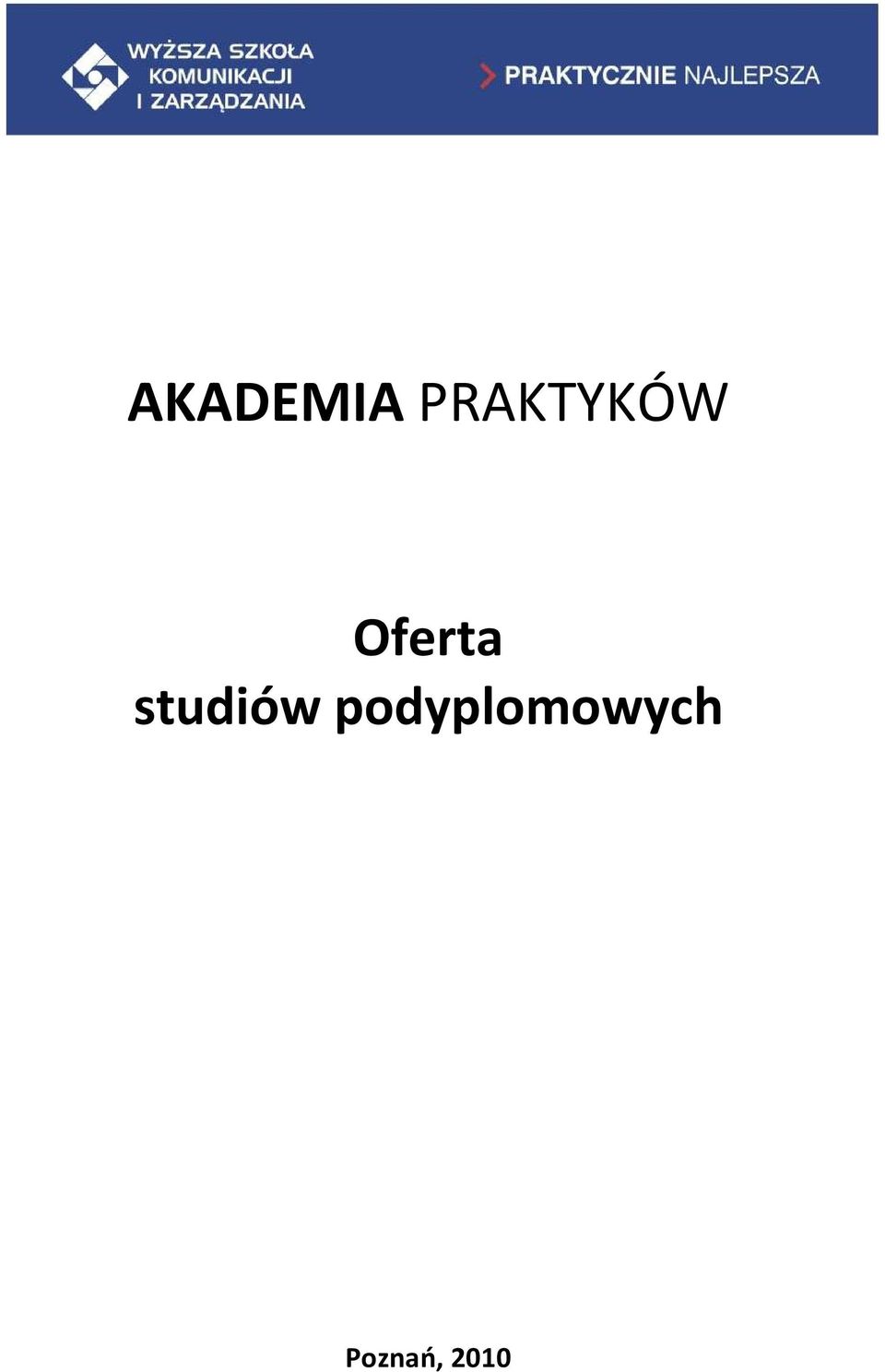 Oferta studiów