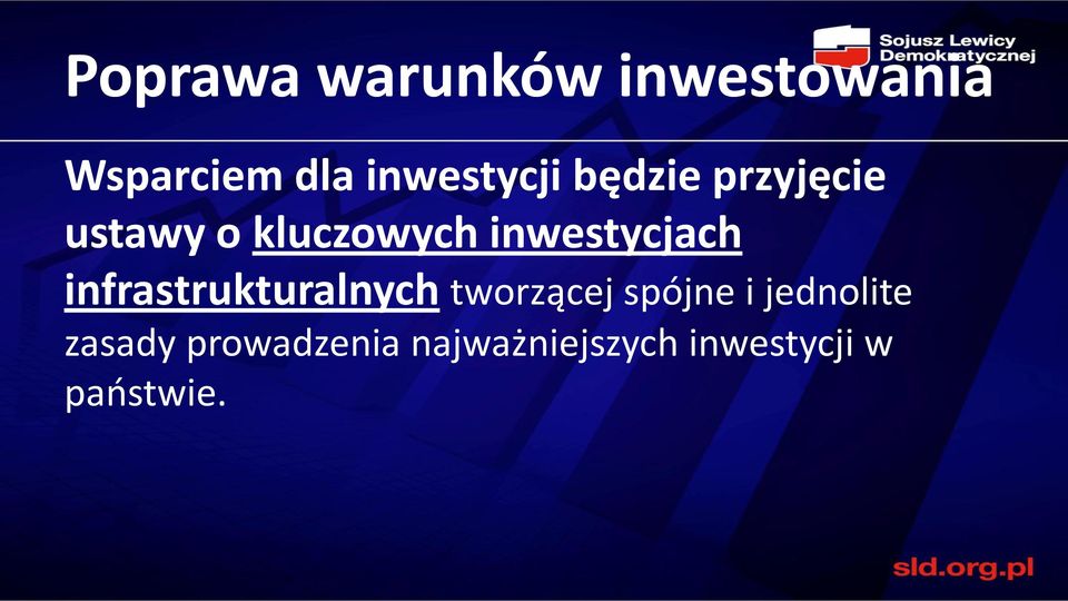 inwestycjach infrastrukturalnych tworzącej spójne i