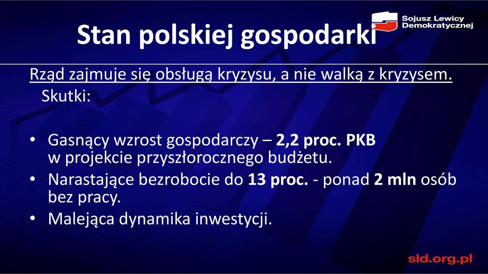 PKB w projekcie przyszłorocznego budżetu.