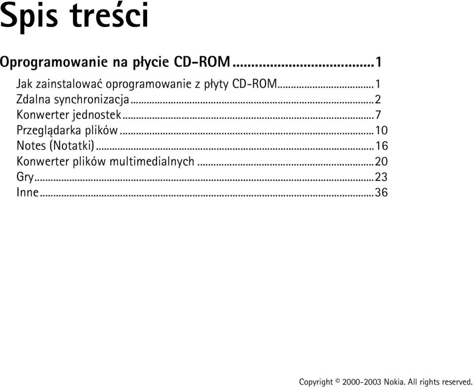 ..1 Zdalna synchronizacja...2 Konwerter jednostek.