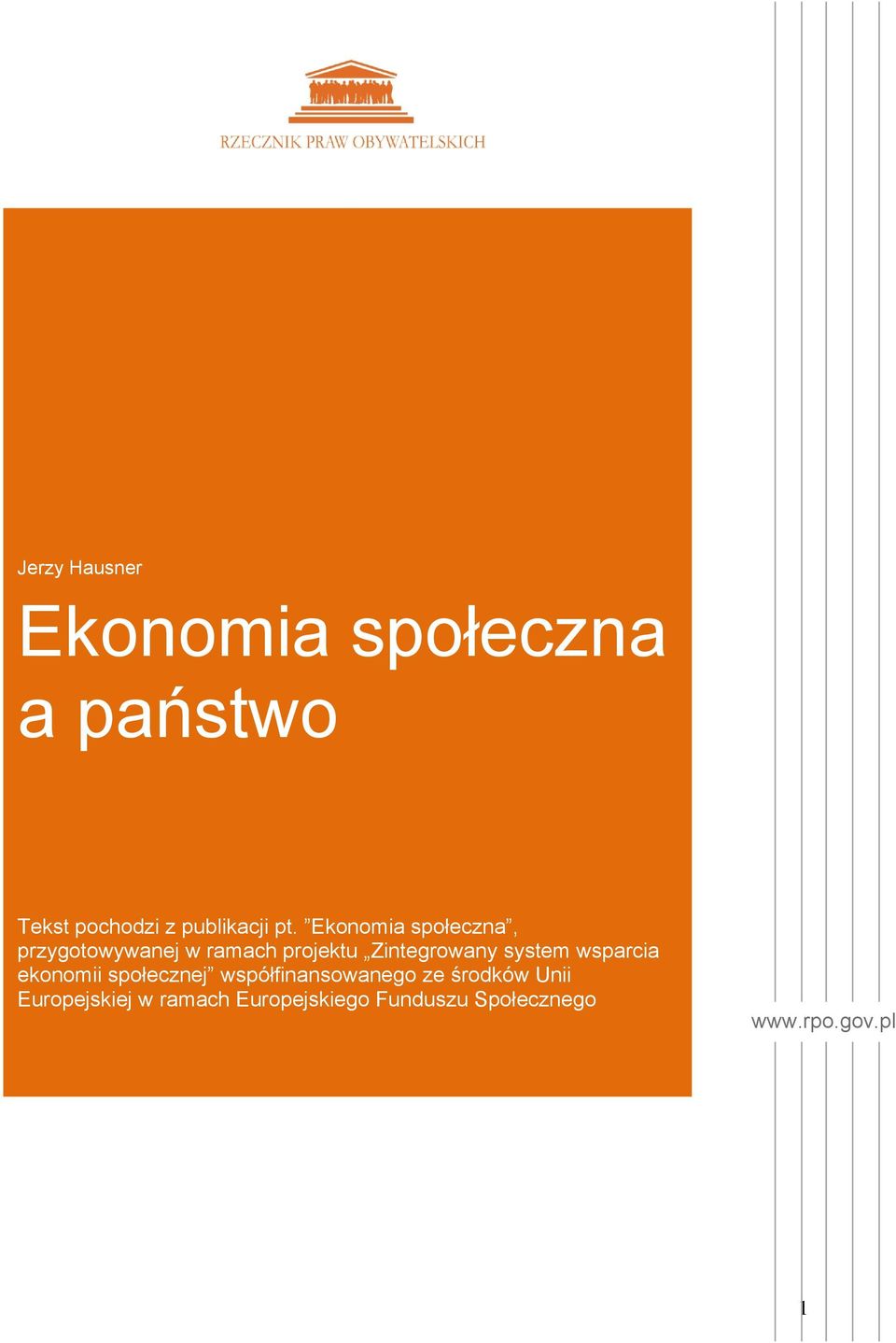 system wsparcia ekonomii społecznej współfinansowanego ze środków Unii