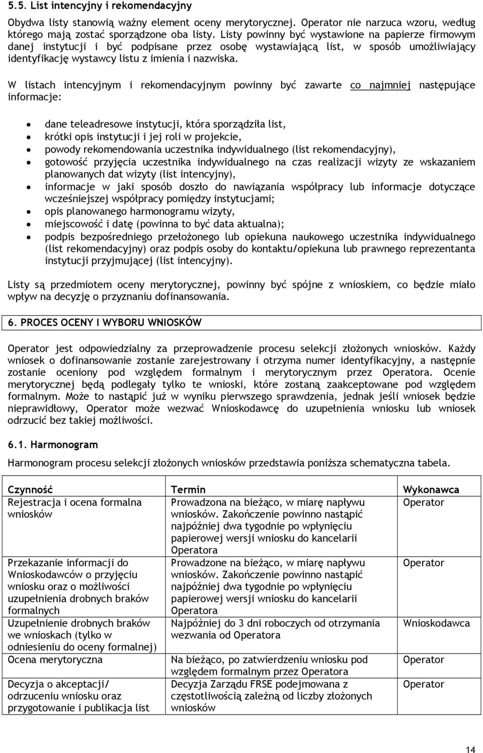 W listach intencyjnym i rekomendacyjnym powinny być zawarte co najmniej następujące informacje: dane teleadresowe instytucji, która sporządziła list, krótki opis instytucji i jej roli w projekcie,