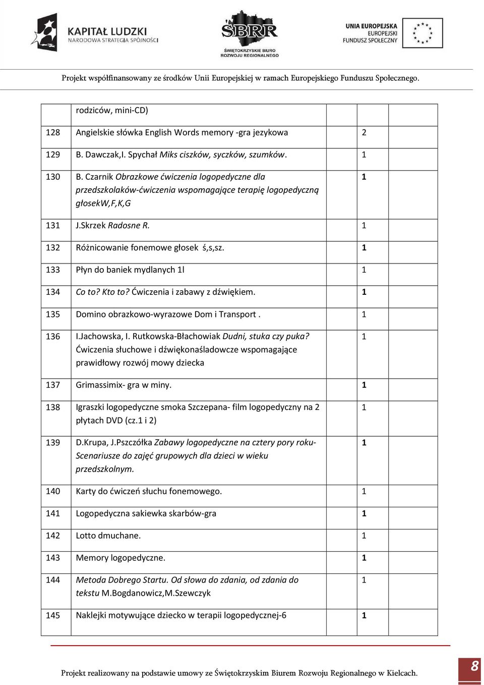 33 Płyn do baniek mydlanych l 34 Co to? Kto to? Ćwiczenia i zabawy z dźwiękiem. 35 Domino obrazkowo-wyrazowe Dom i Transport. 36 I.Jachowska, I. Rutkowska-Błachowiak Dudni, stuka czy puka?