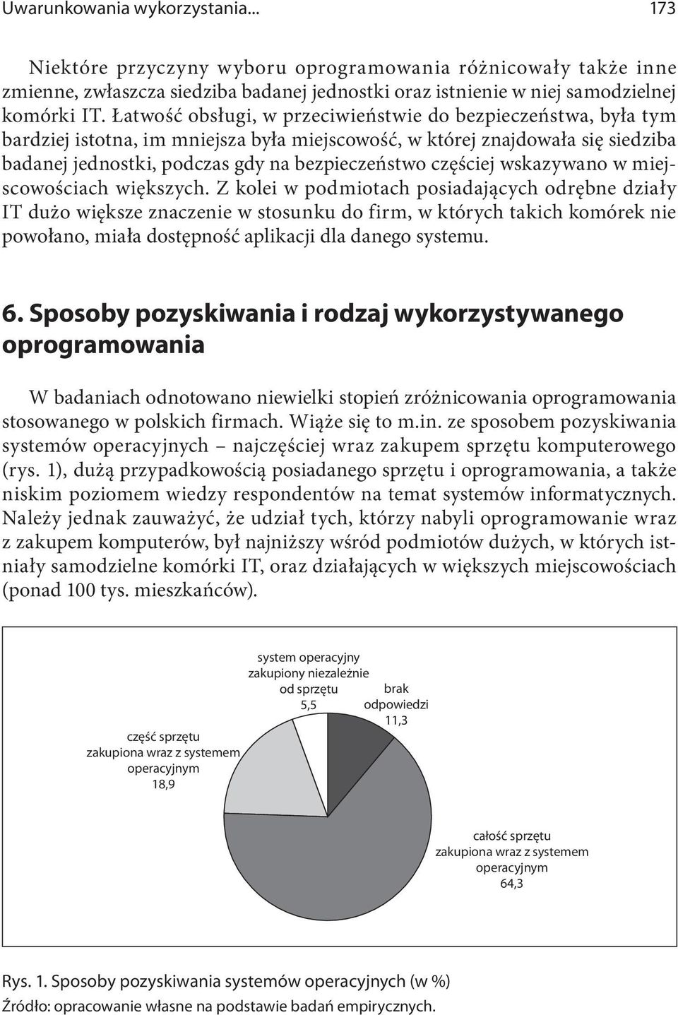 częściej wskazywano w miejscowościach większych.