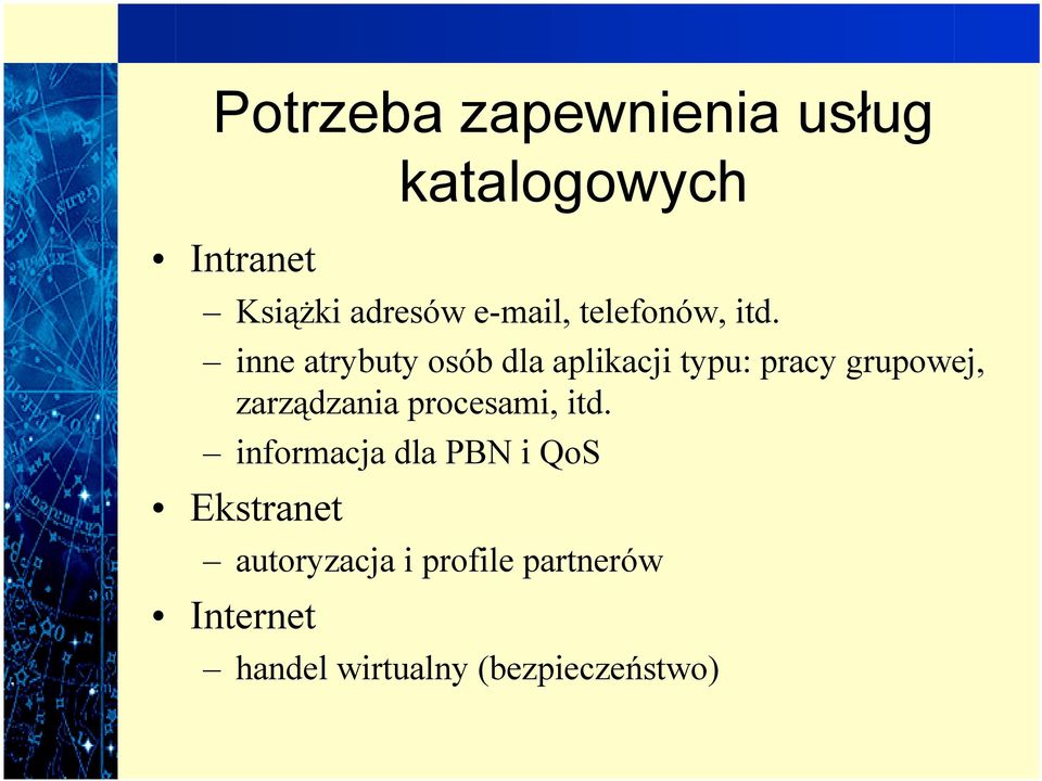 inne atrybuty osób dla aplikacji typu: pracy grupowej, zarządzania