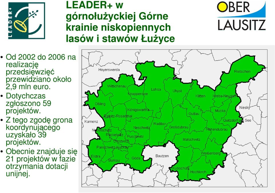 Z tego zgodę grona koordynującego uzyskało 39 projektów.