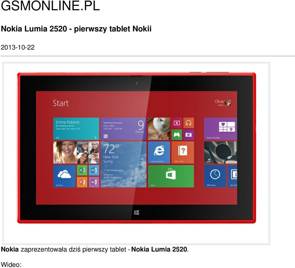 tablet Nokii 2013-10-22 Nokia