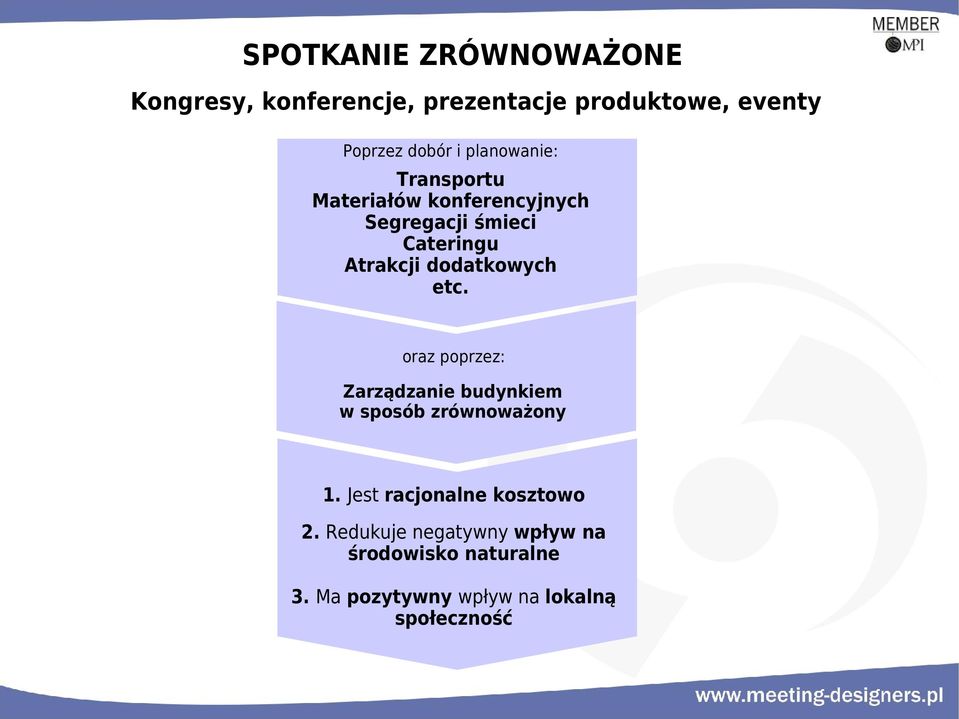 dodatkowych etc. oraz poprzez: Zarządzanie budynkiem w sposób zrównoważony 1.