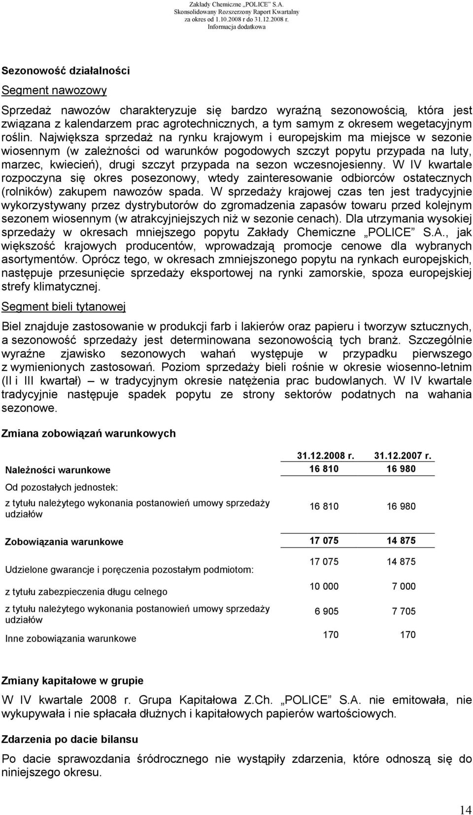 Największa sprzedaż na rynku krajowym i europejskim ma miejsce w sezonie wiosennym (w zależności od warunków pogodowych szczyt popytu przypada na luty, marzec, kwiecień), drugi szczyt przypada na