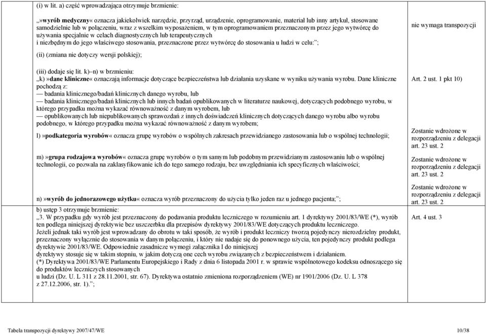 wraz z wszelkim wyposażeniem, w tym oprogramowaniem przeznaczonym przez jego wytwórcę do używania specjalnie w celach diagnostycznych lub terapeutycznych i niezbędnym do jego właściwego stosowania,