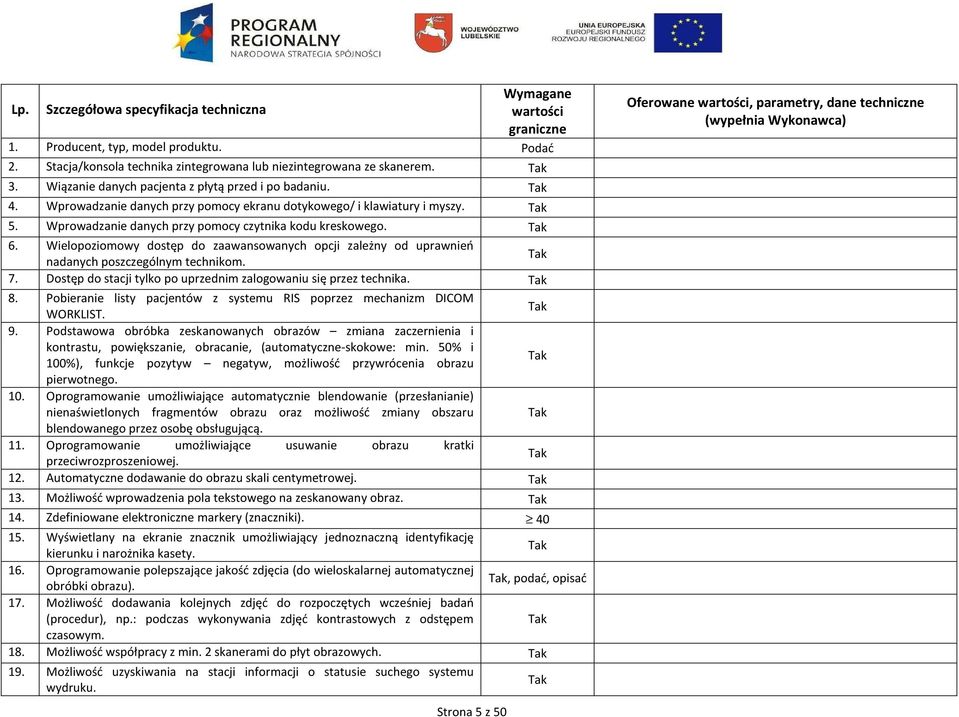 Wielopoziomowy dostęp do zaawansowanych opcji zależny od uprawnień nadanych poszczególnym technikom. 7. Dostęp do stacji tylko po uprzednim zalogowaniu się przez technika. 8.