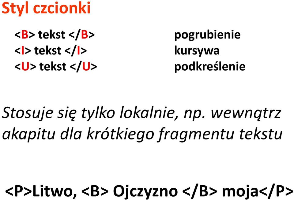 się tylko lokalnie, np.