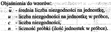 Karty kontrolne p i np. stosuje się, gdy zliczana jest liczba wyrobów niezgodnych.