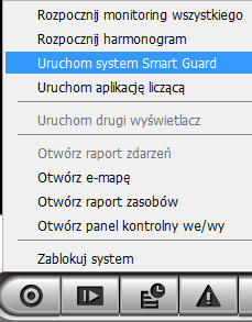 Uruchomienie harmonogramu i systemu Smart Guard Krok 1: Uruchom Main Console. Krok 2: Wpisz nazwę użytkownika i hasło. Krok 3: Naciśnij Start.