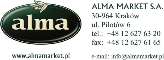 ALMA MARKET SA SKONSOLIDOWANY RAPORT ZA I KWARTAŁ 2012 ROKU 1.