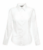Koszula Lady-Fit Oxford z Długim Rękawem 65-002-0 Materiał: 70% bawełny, 30% poliestru Gramatura: Biały 130gm/m² Kolor 135gm/m² Rozmiary: XS XXXL Ilość w kartonie: 12 30 32